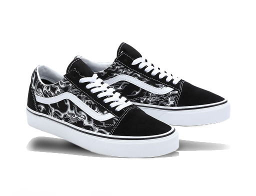 Sneakerek és cipők Vans Chaussures Flames Fekete | VN0007NTBMX