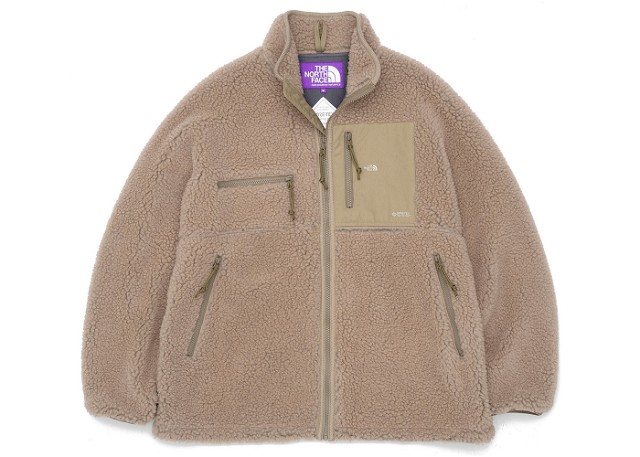 Dzsekik The North Face Purple Label Wool Boa Fleece Field Gore-Tex Infinium Jacket Beige Bézs | NA2252N