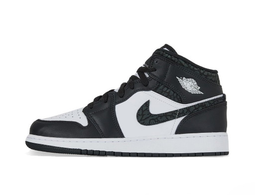 Sneakerek és cipők Jordan Air Jordan 1 Mid "Black Elephant" W Fehér | FB9909-001