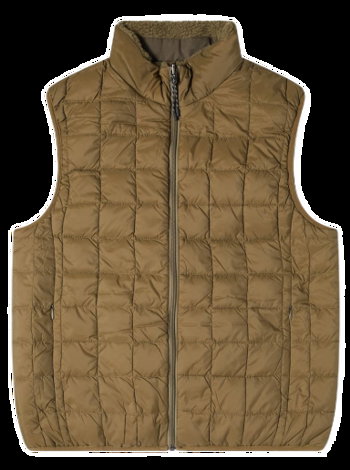 TAION Reversible Boa Fleece Down Vest TAION-R002MB-OLV