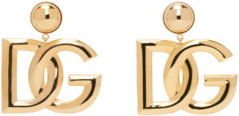 Dolce & Gabbana Gold 'DG' Earrings WEN6P3 W1111