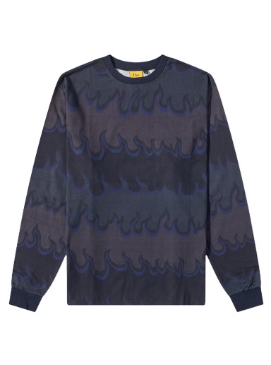 Sweatshirt Dime Space Flame Sötétkék | DIMESU236BLK