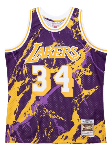 NBA Los Angeles Lakers Shaquille O'Neal Team Marble Swingman Jersey