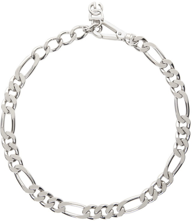 Nyakláncok és láncok Dolce & Gabbana Silver Figaro Link Necklace Fémes | WNN5C4W1111
