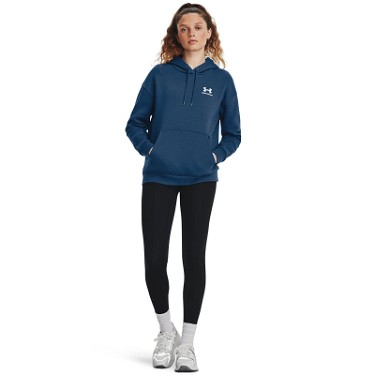 Sweatshirt Under Armour Essential Fleece Hoodie Kék | 1373033-426, 3