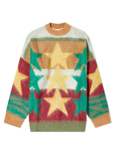 Pulóver Palm Angels Stars Knitted Jumper Többszínű | PWHE033F22KNI0016118