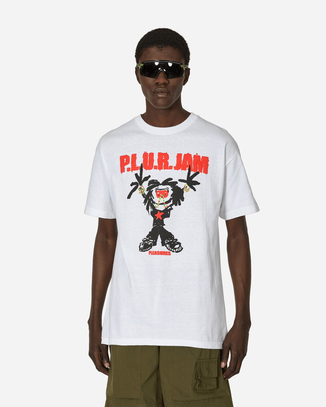 Póló Pleasures P.L.U.R. Jam T-Shirt White Fehér | 9505035 WHITE