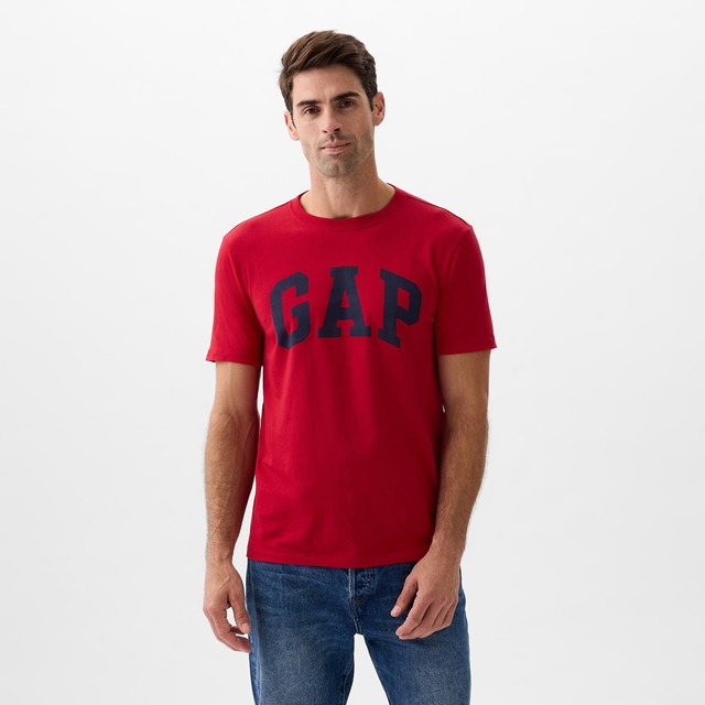 Póló GAP Basic Logo Tee Red Apple 
Piros | 856659-05