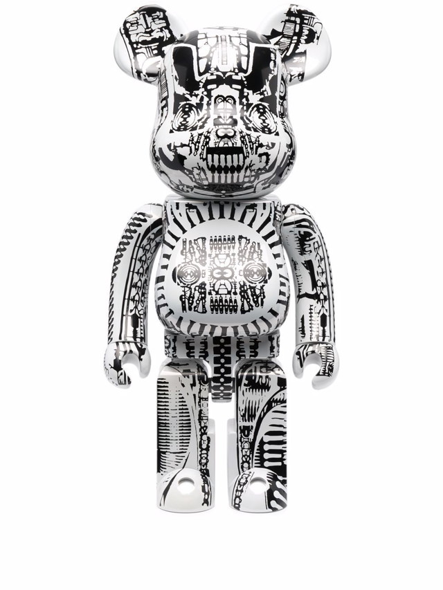 Gyűjthető Medicom Toy Be@rbrick 1000% H.R. Giger figure - White Szürke | 1000GIGERHRGIGER16816823