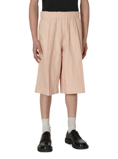 Rövidnadrág Dries Van Noten Pleated Cotton Shorts Rózsaszín | 231-020927-6237 354