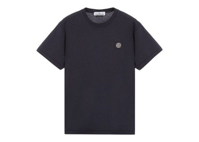 Póló Stone Island Short Sleeve T-Shirt Navy Blue Fekete | 801524113 - A0020