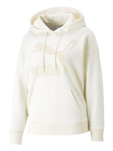 Sweatshirt Puma Classic Logo Hoodie Bézs | 530075-099