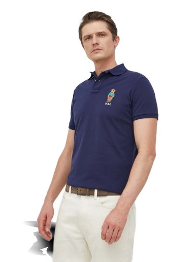 Póló Polo by Ralph Lauren Short-sleeve cotton polo shirt Sötétkék | 710853312
