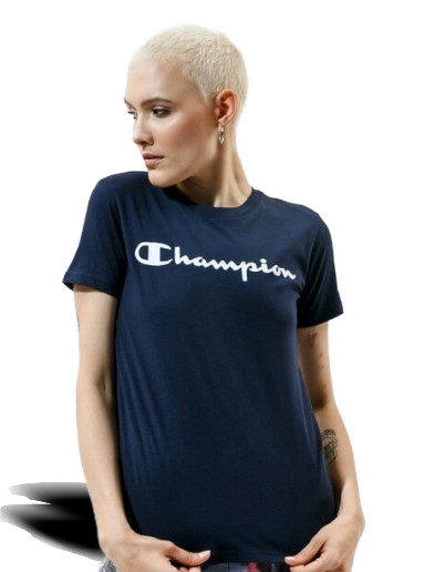 Póló Champion Crewneck Tee Sötétkék | 114780BS501