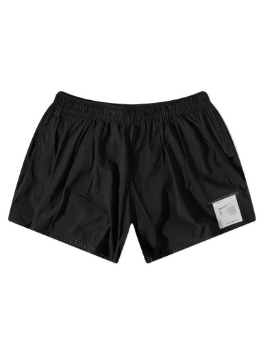 Rövidnadrág Satisfy Space-O Mesh 2.5" Distance Shorts Fekete | 5101-BK