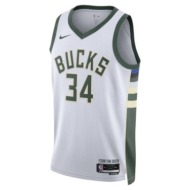 Sportmezek Nike Milwaukee Bucks Association Edition 2022/23 Dri-FIT NBA Swingman Jersey Fehér | DN2084-100, 0