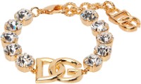 Gold Crystal Logo Bracelet