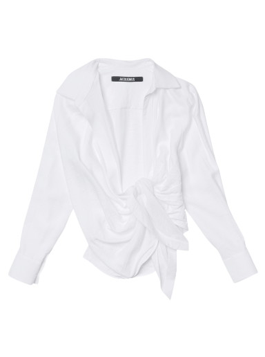 Ing Jacquemus La Chemise Bahia Shirt Fehér | 213SH002 1020 100