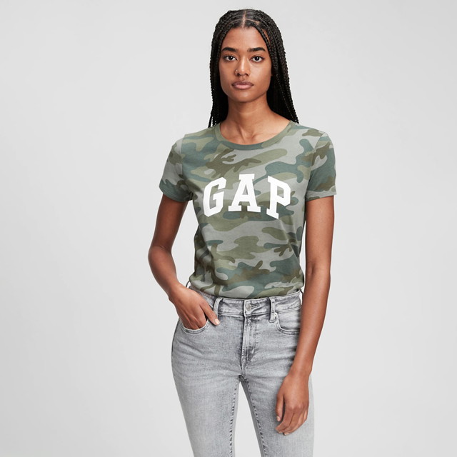 Póló GAP Logo Tee Camouflage Zöld | 268820-28