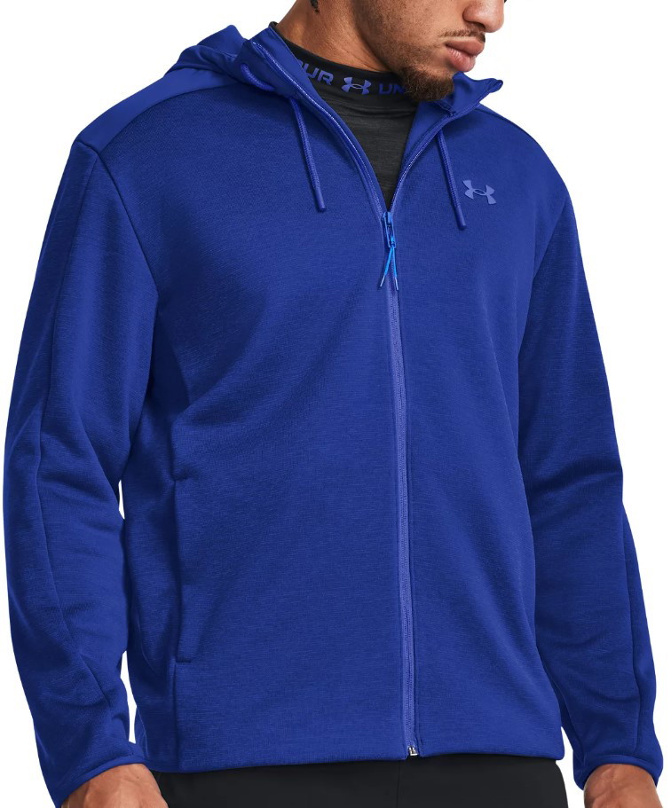 Sweatshirt Under Armour Essential Swacket Full-Zip Hoodie Kék | 1378824-400, 0