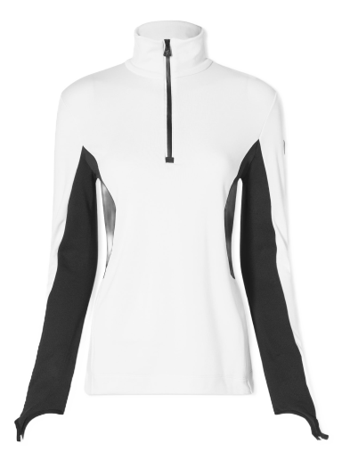 Sweatshirt Moncler Grenoble Zip Neck Fitted Sweatshirt Fehér | 8G000-22-899JO-034