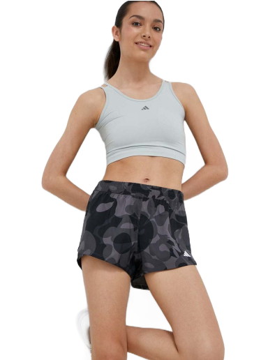 Rövidnadrág adidas Performance Pacer Trainin Essentials Floral Print Woven Shorts Fekete | HZ5684