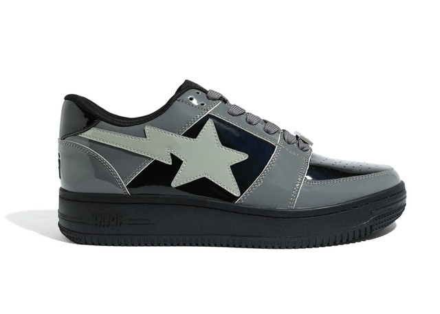 Sneakerek és cipők BAPE Bape Sta Low "Black Grey" Szürke | R00024188