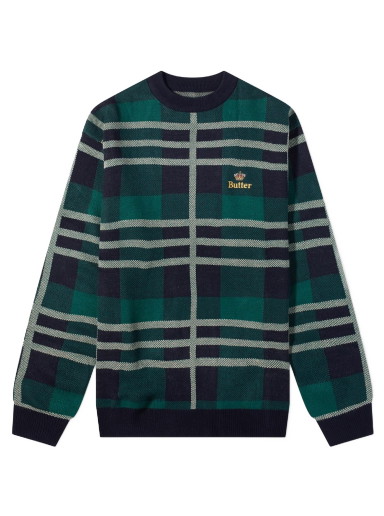 Plaid Crew Knit