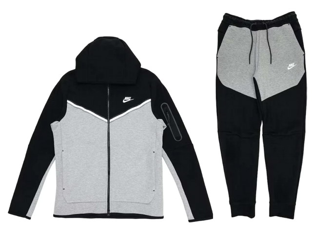 Sweatshirt Nike Tech Fleece Full Zip Hoodie & Joggers Szürke | CU4489-016 / CU4495-016