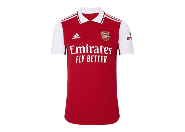 Sportmezek adidas Originals Arsenal 22/23 Authentic Home Shirt Shirt Red/White 
Piros | MH35904
