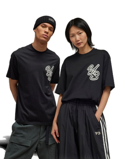 Póló Y-3 Graphic Tee Fekete | IT7521