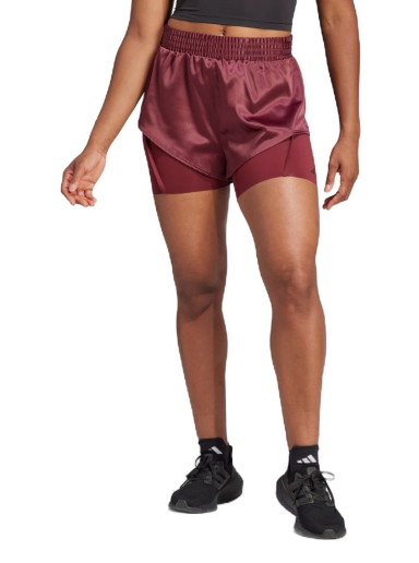 Rövidnadrág adidas Performance Power AEROREADY 2-in-1 Shorts Burgundia | IL9448