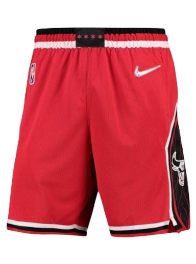 Rövidnadrág Nike NBA Chicago Bulls City Edition Dri-FIT Swingman Shorts University Red/Black/White 
Piros | DB4129-657