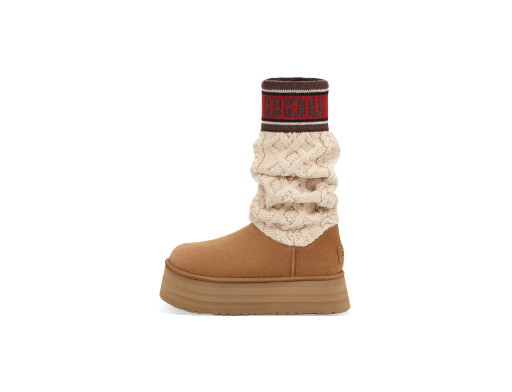 Sneakerek és cipők UGG Classic Sweater Letter Tall Boot "Chestnut" W Bézs | 1144045-CHE