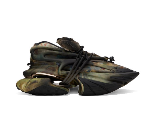 Sneakerek és cipők Balmain Black & Khaki Unicorn Fekete | AM0VJ309KEMA