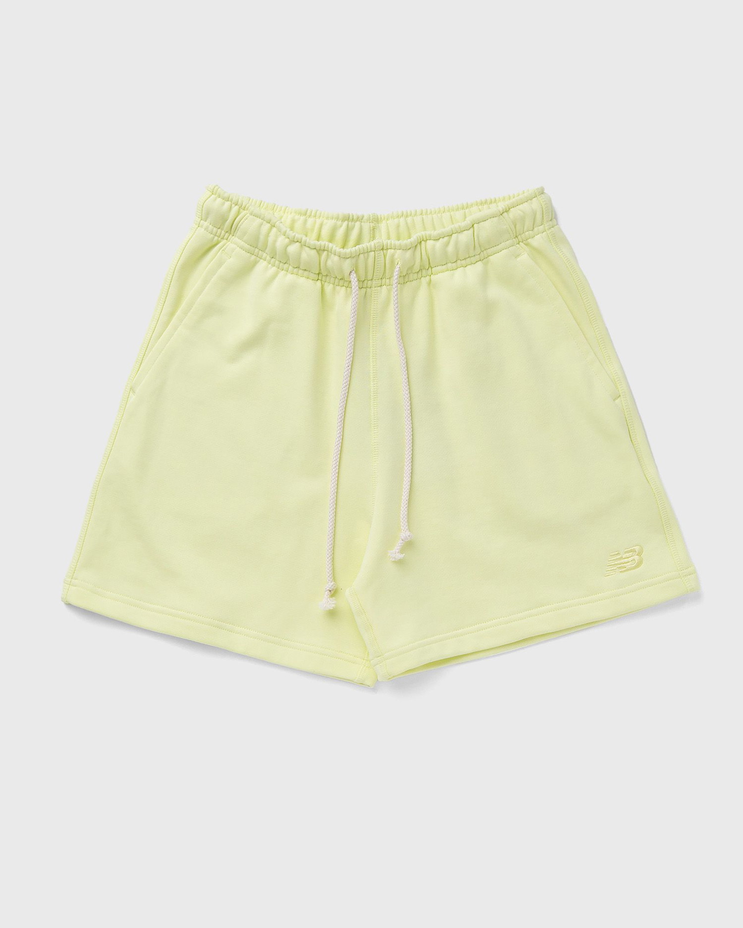 Rövidnadrág New Balance Athletics French Terry Short Sárga | WS41508-LLT, 0