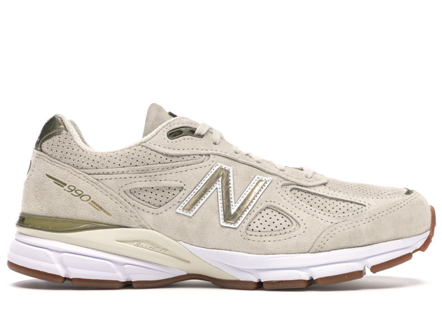 Sneakerek és cipők New Balance 990v4 Made in the USA Angora "Off White Gold" Bézs | M990AG4