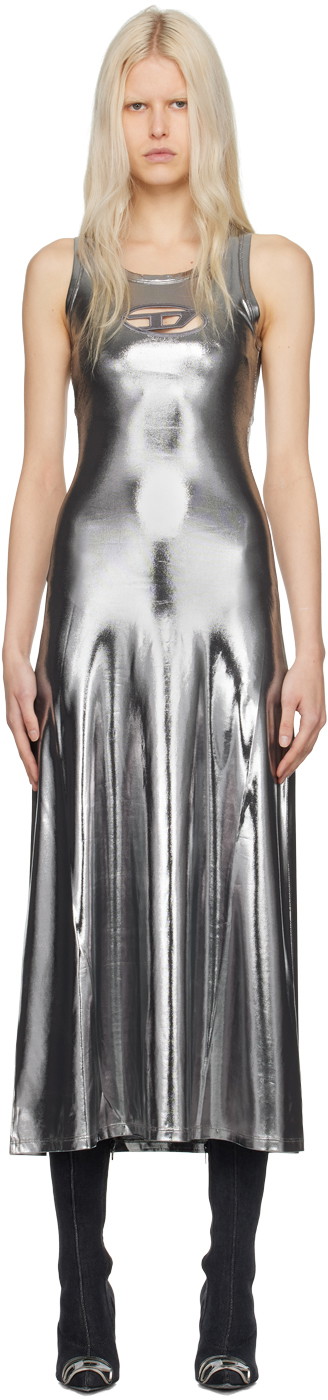 Ruha Diesel D-Lyny Maxi Dress "Silver" Fémes | A12769 0THAG