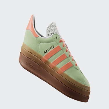 Sneakerek és cipők adidas Originals Gazelle Bold Zöld | IH7495, 2