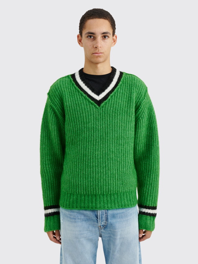 Pulóver Stüssy Mohair Tennis Sweater Zöld | 117142 0401