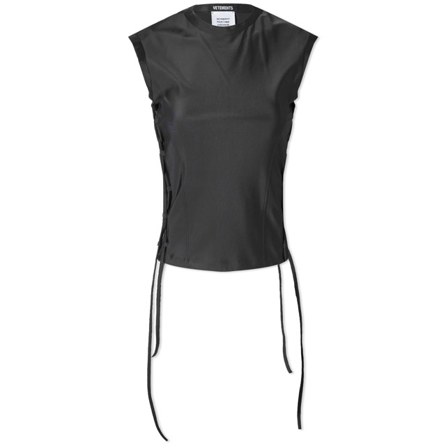 Trikók VETEMENTS Styling Tank Top Fekete | WE64TO400B