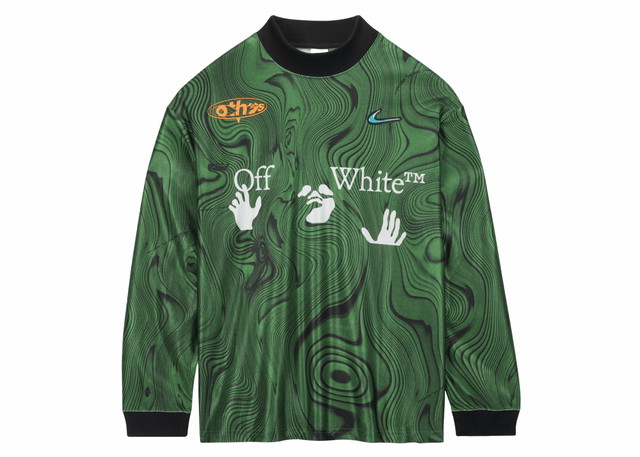 Sportmezek Nike Off-White x Allover Print Jersey Kelly Green Zöld | FQ0998-389