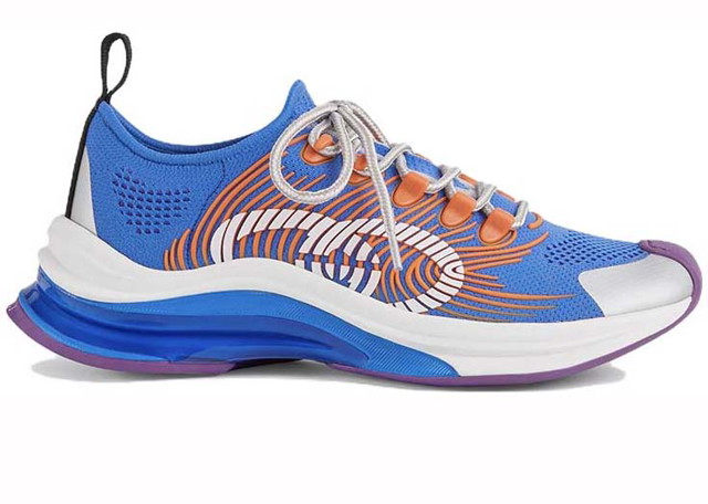 Sneakerek és cipők Gucci Monogram Sneakers Blue Orange W Kék | 680902 UFE10 8880