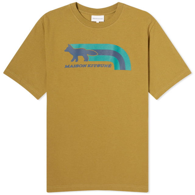 Póló MAISON KITSUNÉ Maison Kitsuné Flash Fox Comfort T-Shirt Zöld | MM00113KJ0118-P358