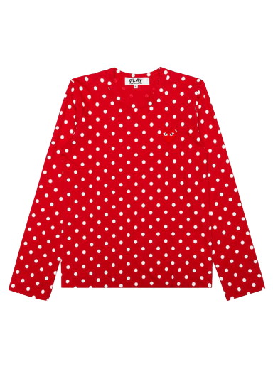 Póló Comme des Garçons PLAY Polka Dot T-Shirt 
Piros | az t165 051 3