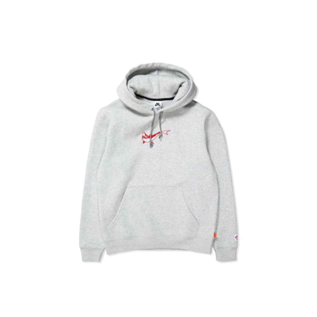 Sweatshirt Nike SB Orange Label x Oski Fleece Skate Hoodie Grey Heather - US L Szürke | DJ3680-050