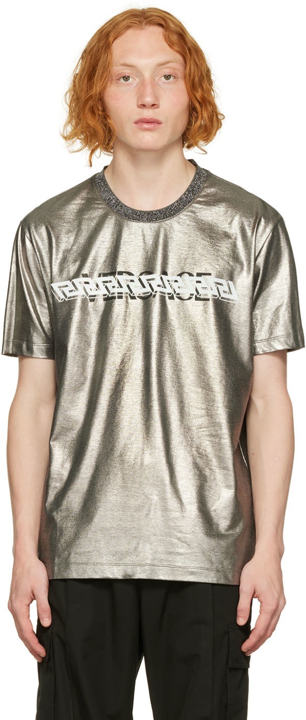 Póló Versace Metallic T-Shirt Fémes | 1006440 1A04563