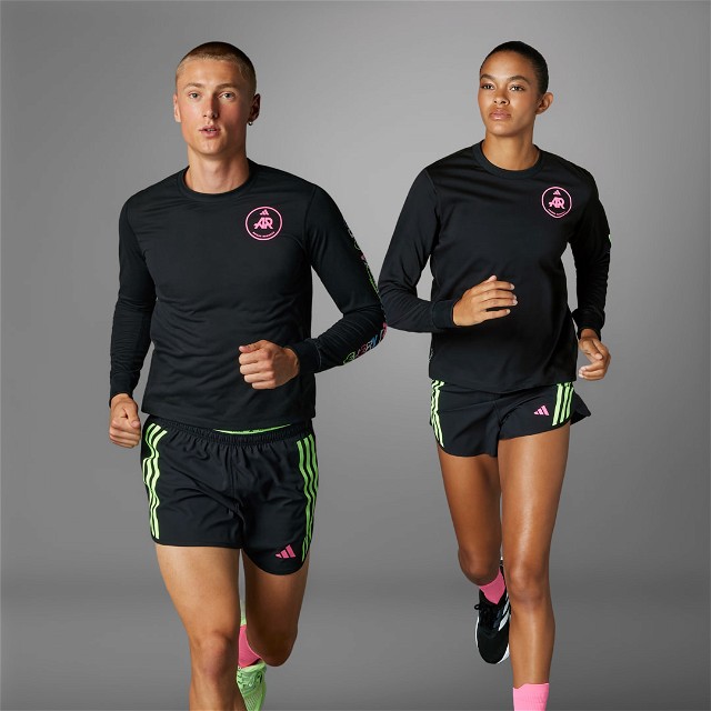 Póló adidas Performance Own the Run adidas Runners Long Sleeve Fekete | IS5408