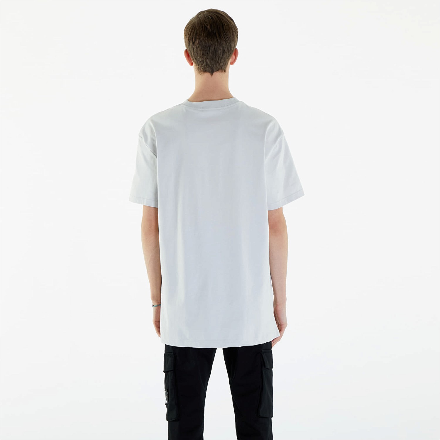 Póló CALVIN KLEIN Long Relaxed Cotton T-Shirt Fehér | J30J325338 PC8, 1