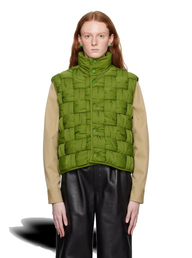 Mellények Bottega Veneta Intreccio Vest Zöld | 734248 VF4K0